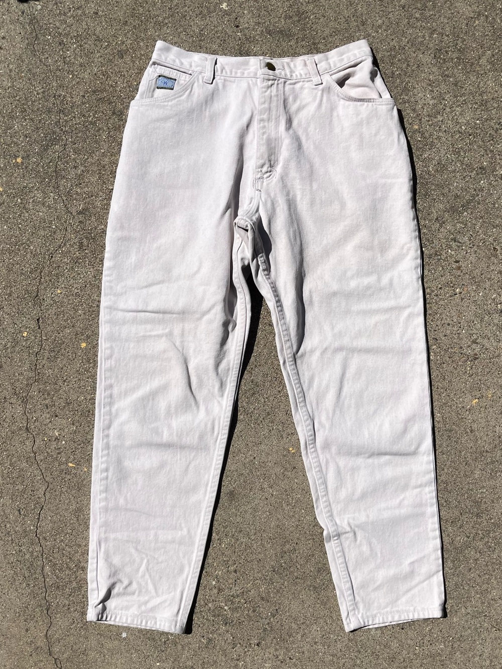 Vintage Wrangler for Women White Denim Jeans Made in USA 30x27